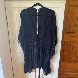 Elan 2x/3X Black swimsuit cover-up